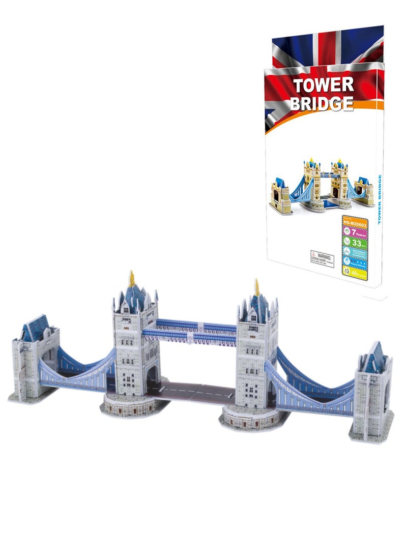 لعبة لغز بناء برج الجسر الشهيرة عالميًا للأطفال - Image 1